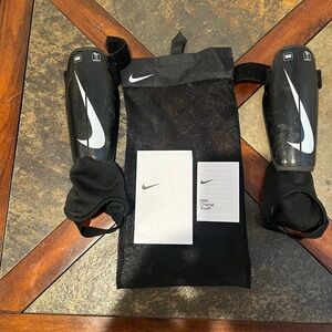 Nike Black and White Sports Bag with Iconic Swoosh